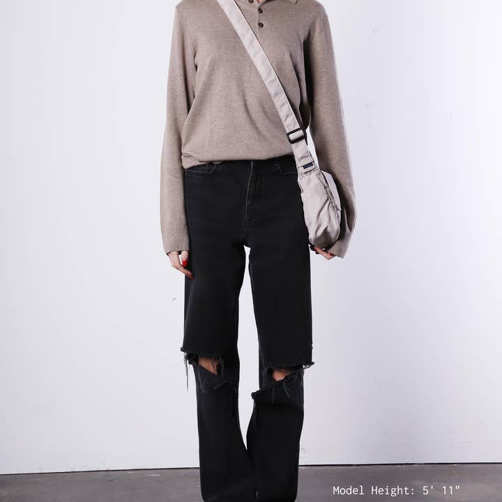 ZIMEGO - Wholesale Crossbody Bag - Women's - Venice Stitch Point Crossbody Bag - ZB80821