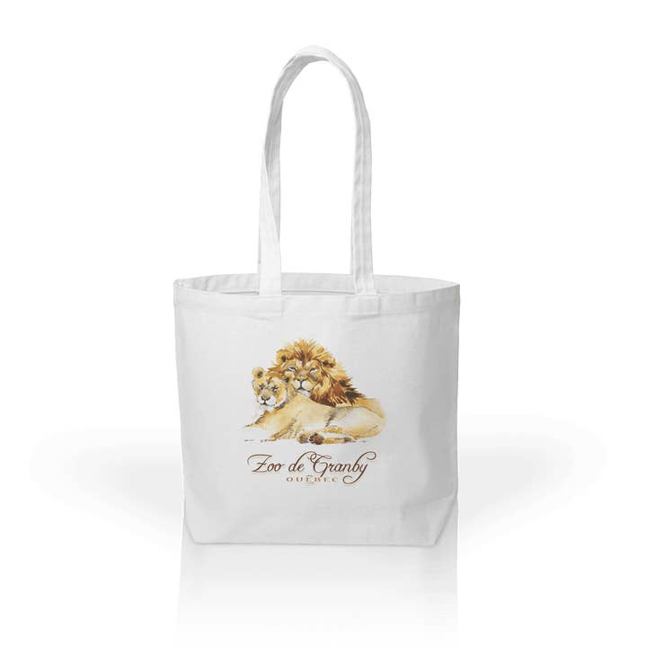 Customizable Poly 4CP Daily Tote: Watercolor Lion Duo for wholesale by Matrix