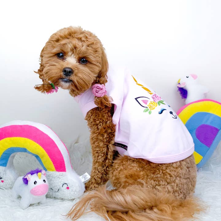 Parisian Pet® – Engroshandel Trøje - Hund – Enhjørning Hund T-Shirt – Magisk & Sød Kæledyrsoutfit til Hunde3