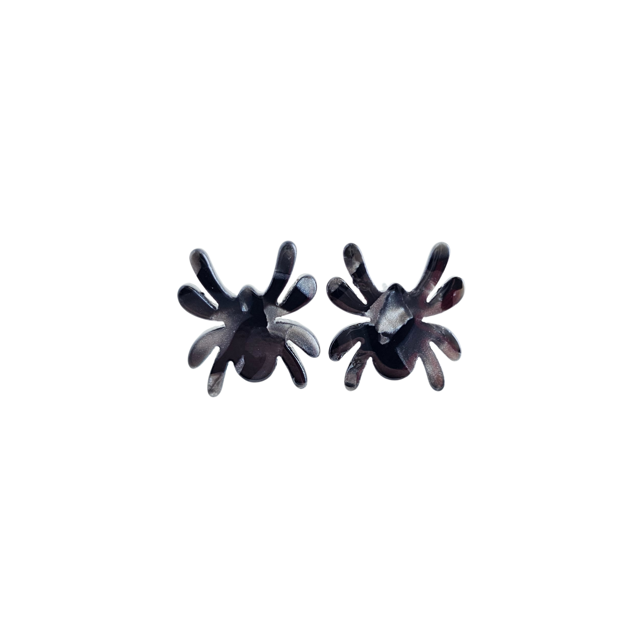 Spiffy & Splendid - Wholesale Knopjes/oorstekers - Spin Studs - Zwart // Sieraden, Oorbellen, Halloween10