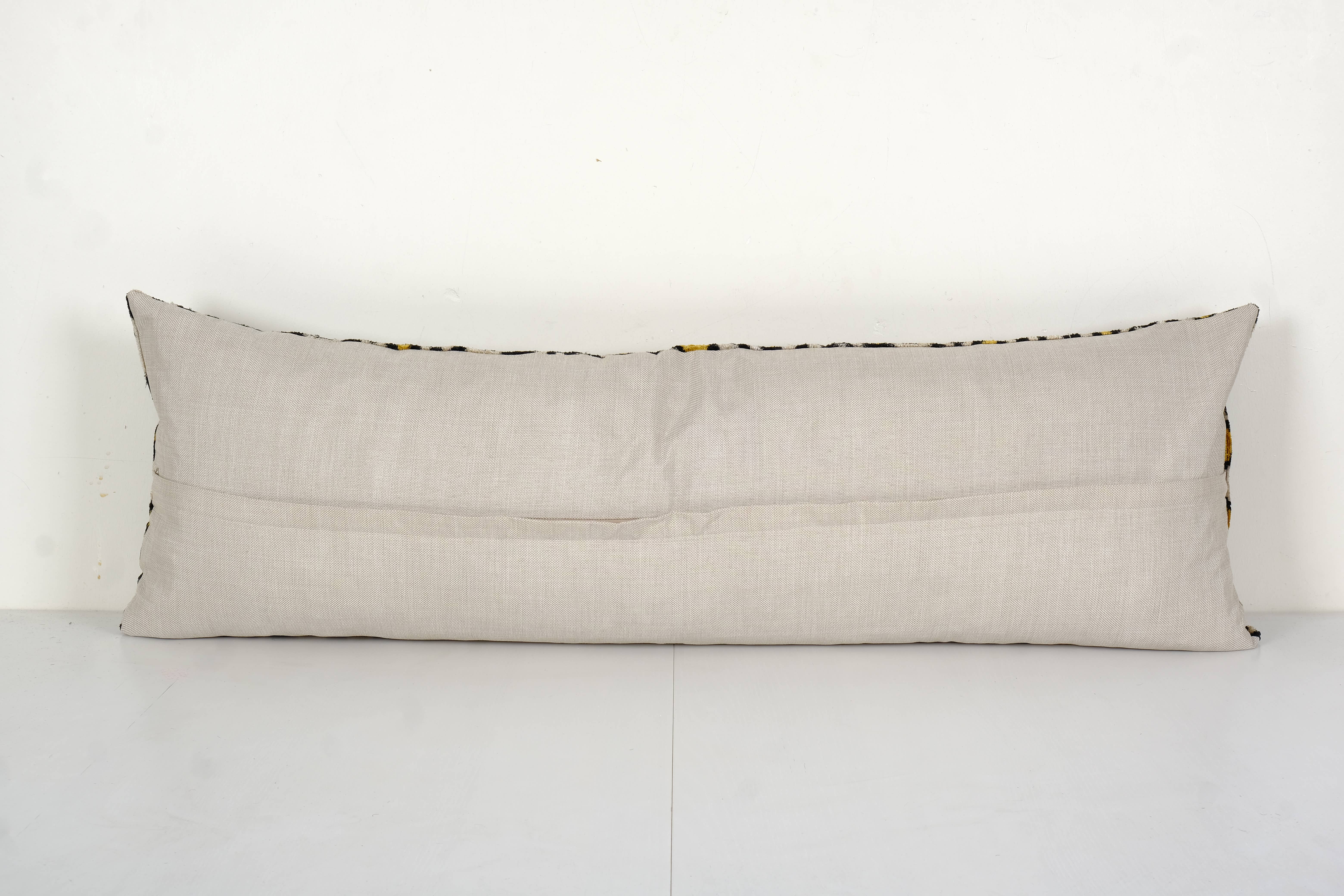 Vintage Pillows Store - Wholesale Lumbar Pillow - Leopard Ikat Velvet Bedding Pillow, Silk Long Lumbar Cushion6