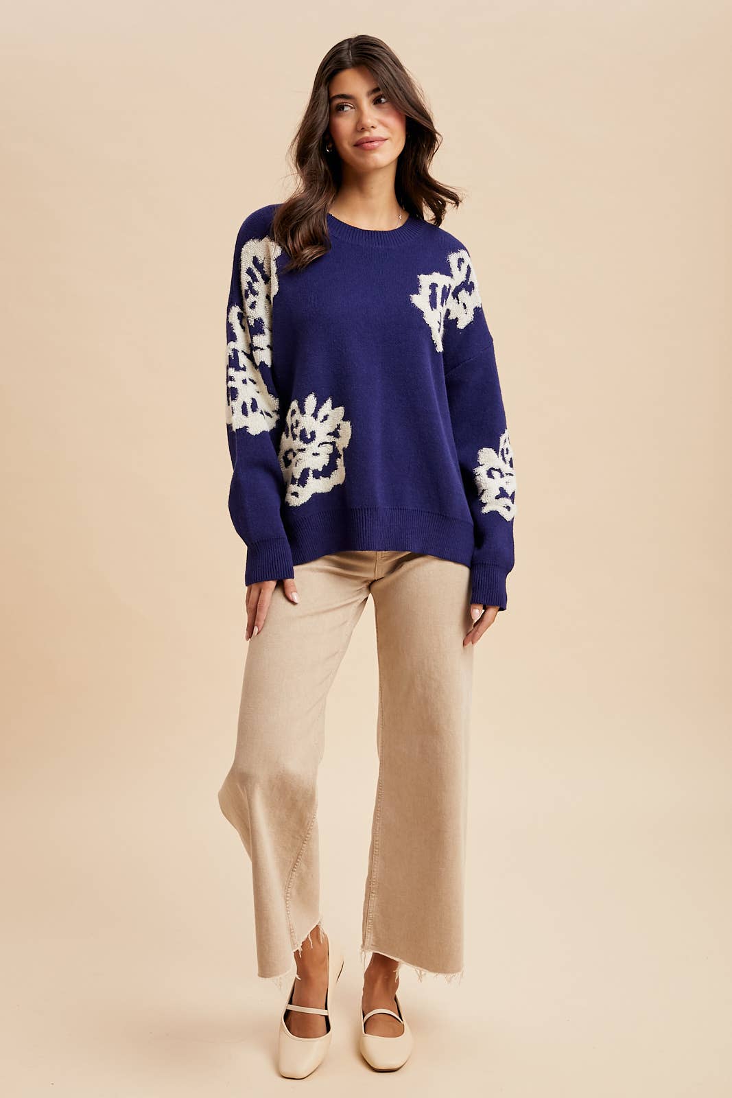 In Loom - Wholesale Knit Sweater - Women's - INTARSIA FLORAL KNITTED SWEATER6