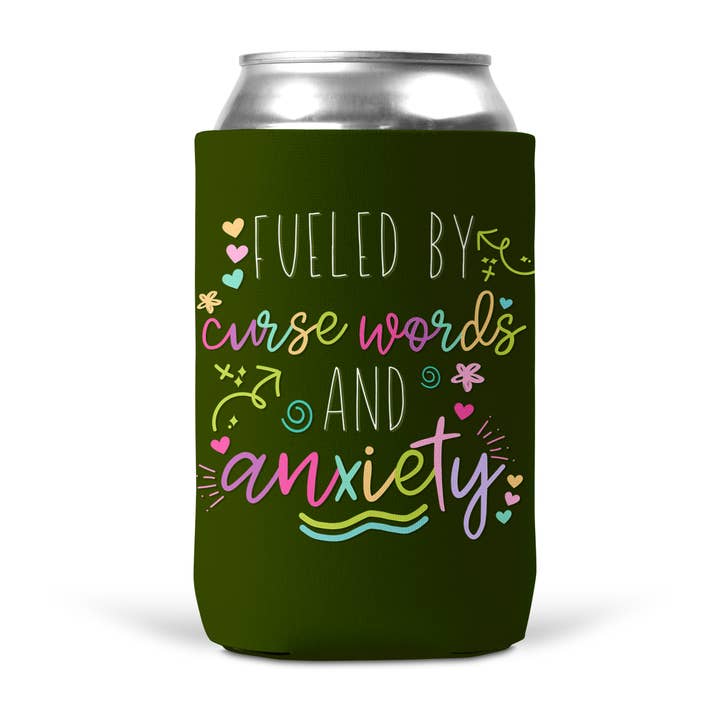 tcbco - Wholesale Drink Huggers & Koozies - Fueled By Curse Words And Anxiety Koozie7