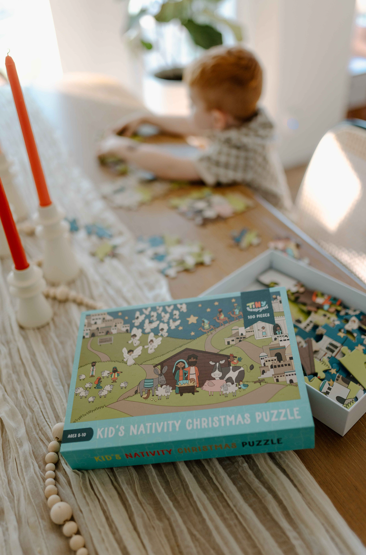 Tiny Theologians - Wholesale Puzzle - Kids - Journey to the Manger - 100 Piece Puzzle8