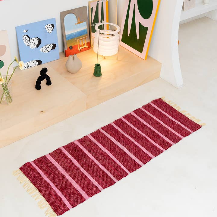 Tarta Gelatina - Venta al por mayor Alfombra pequeña - Alfombra reciclada artesanal8