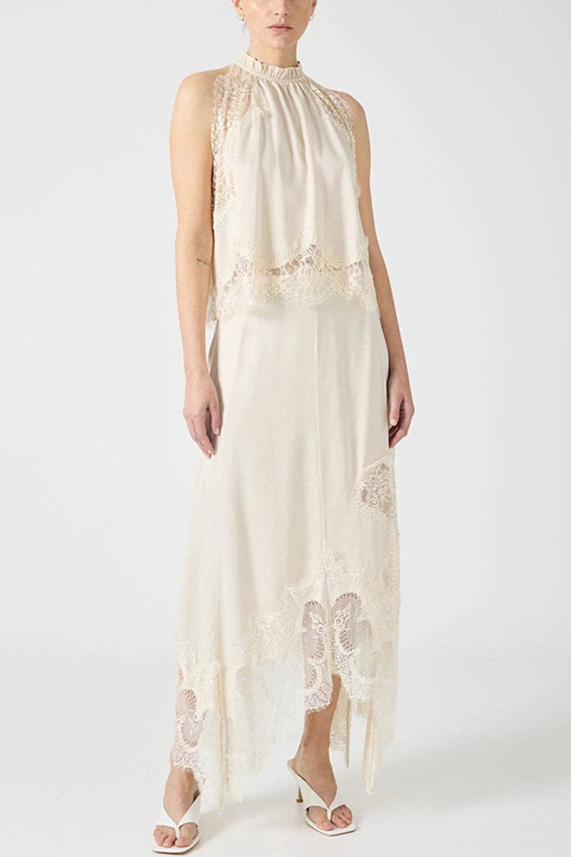 Mccolin - Wholesale Top & Skirt Set - Women's - Lace Long Skirt Two-Piece Set1