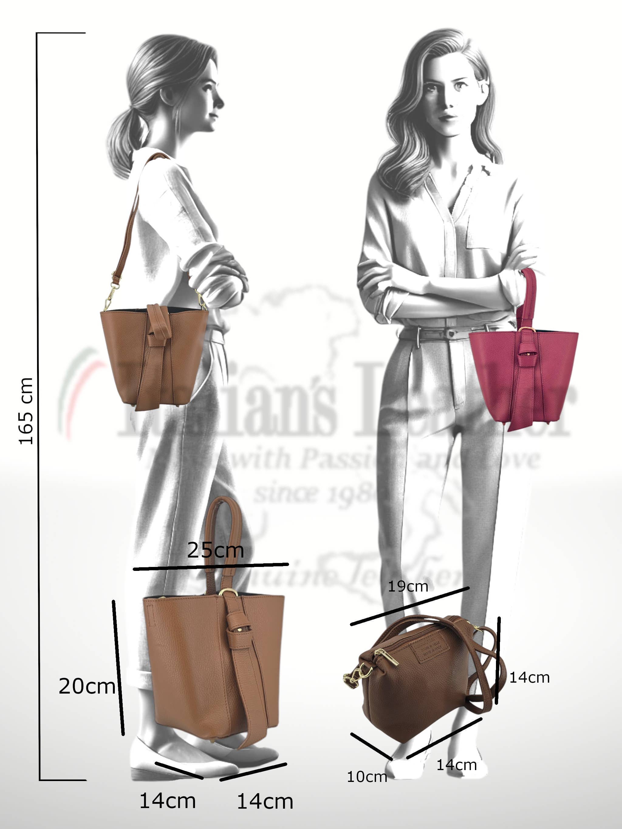 ITALIAN'S LEATHER – wholesale Top handle bag – women's – Yakuta cowhide bag 23082727