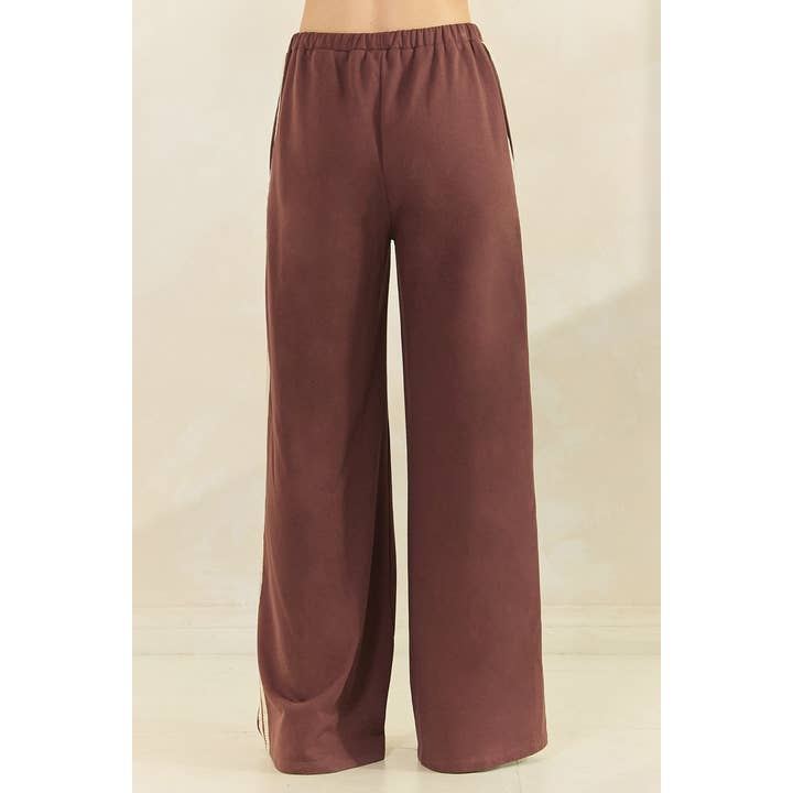 mittoshop - Wholesale Pants - Women's - LACE STRIPED ELASTIC WAIST TERRY SWEATPANTS17