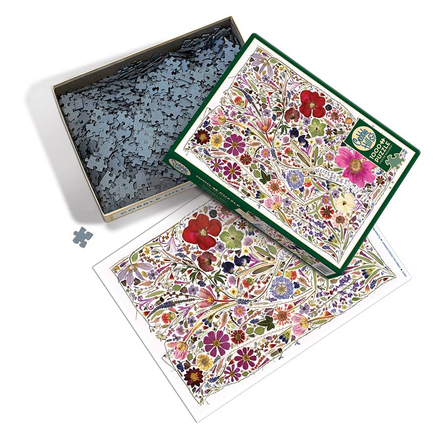 Outset Games and Cobble Hill Puzzles - Wholesale Puzzle - Adult - Flower Press: Spring 1000pc Puzzle2