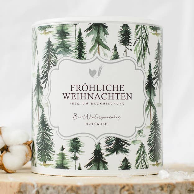 Bake Affair GmbH - Vente Préparation pour pancakes - Mélange à pâtisserie biologique pour crêpes d'hiver biologiques « Merry Christmas »0