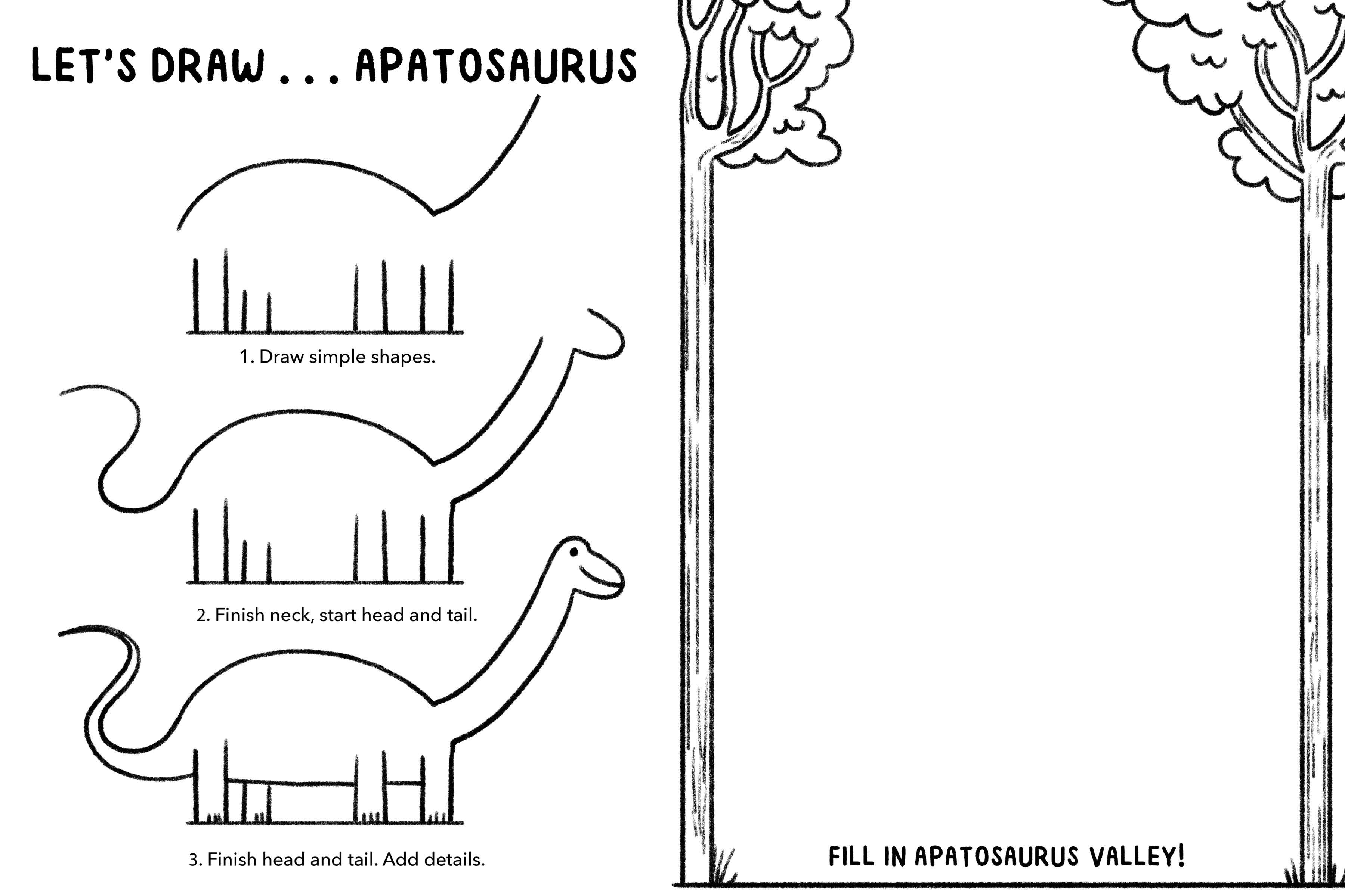 Bushel & Peck Books - Wholesale Colouring and activity book – kids and baby - Mini Doodles: Let's Draw Dinosaurs3