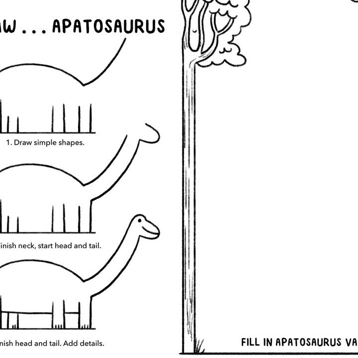 Bushel & Peck Books - Wholesale Colouring and activity book – kids and baby - Mini Doodles: Let's Draw Dinosaurs3