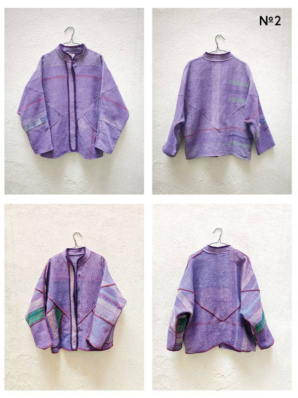 Indigo Collection - Wholesale Jacket - Women's - VINTAGE KANTHA JACKETS1