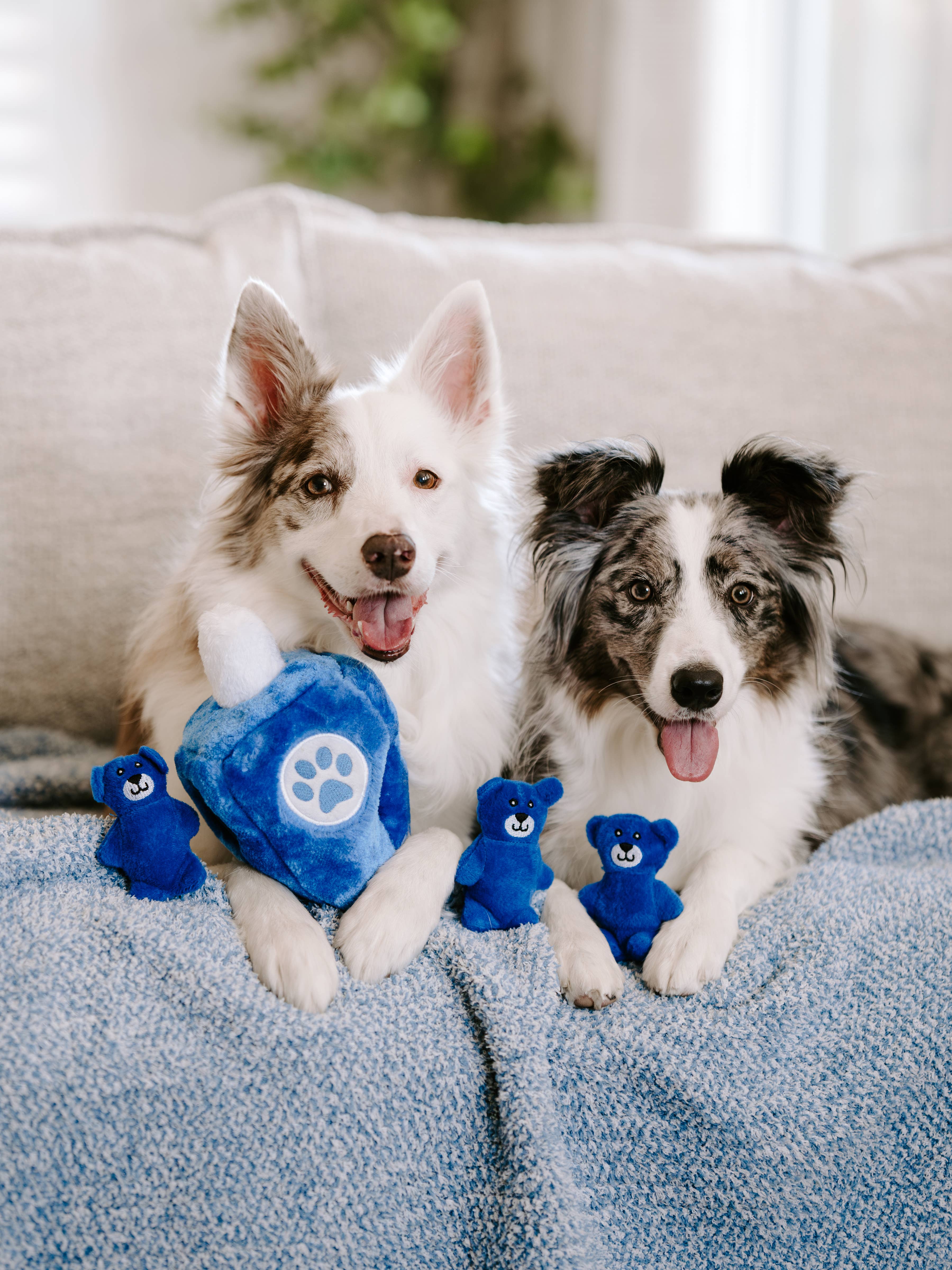 ZippyPaws - Vendita all'ingrosso Peluche - Cani - Hanukkah Burrow - Dreidel - Giocattolo per cani in vacanza4