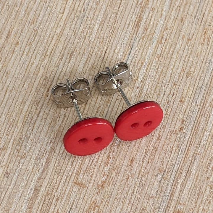 Jenna Scifres Handmade Jewelry - Wholesale Stud/Post Earrings - Cute as a Button Stud Earring Collection7
