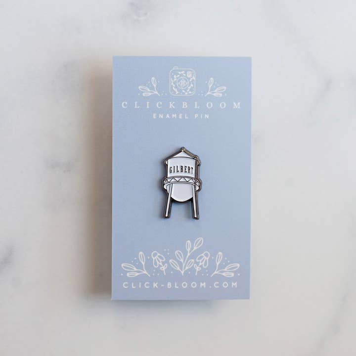 Click Bloom - Wholesale Lapel Pin/Button - Gilbert Arizona Water Tower Enamel Pin