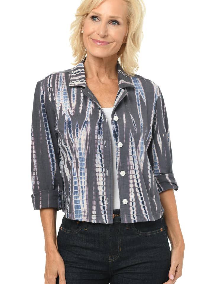 SDM358 Pablo Jacket in Barbados Blue for wholesale by Tulip Clothing