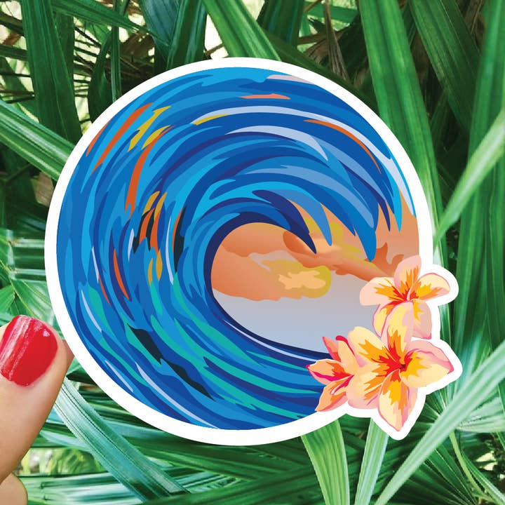 New Wave Sticker for wholesale by Bee Beachey Designs