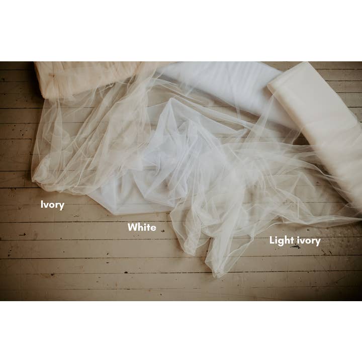 Ruffled Rose Veils - Wholesale Veil - Women's - Soft Scattered Pearl Minimal Wedding Veil7