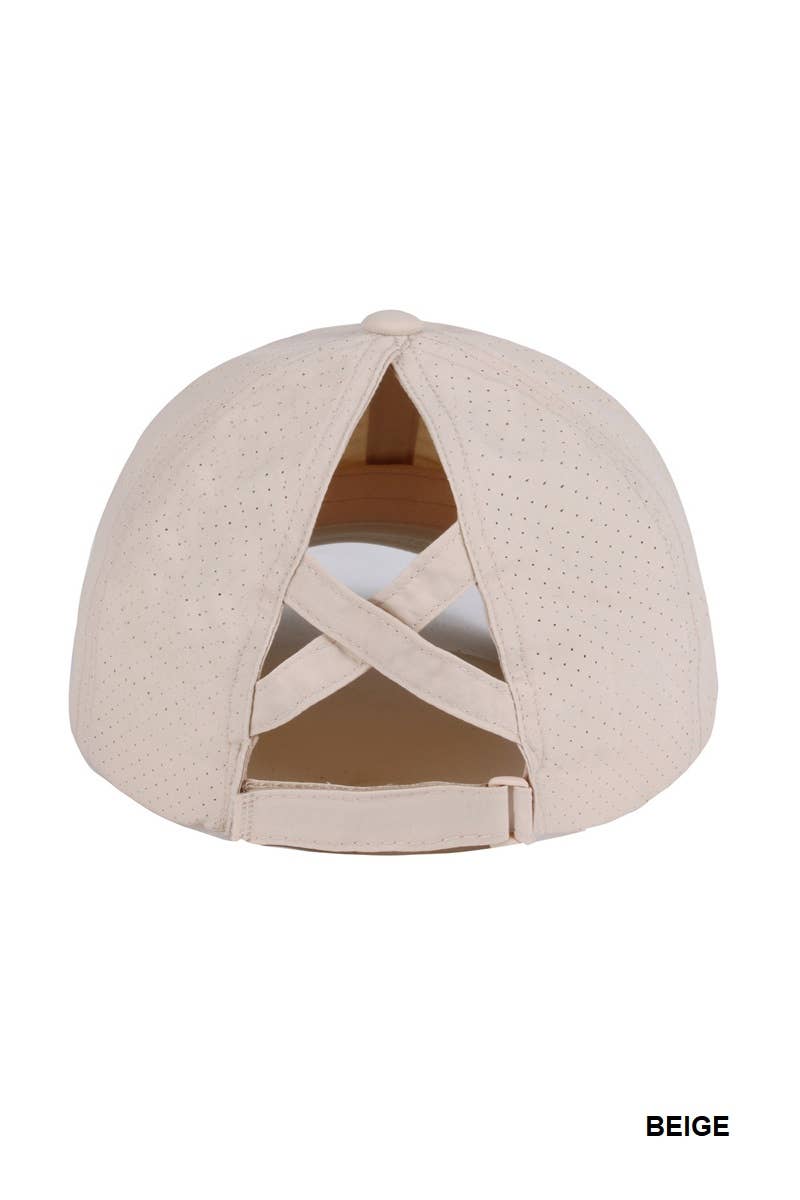 42POPS - Wholesale Baseball Cap - Women&#x27;s - ..0806 Criss Cross Ponytail Baseball Cap Mesh side SI-285498