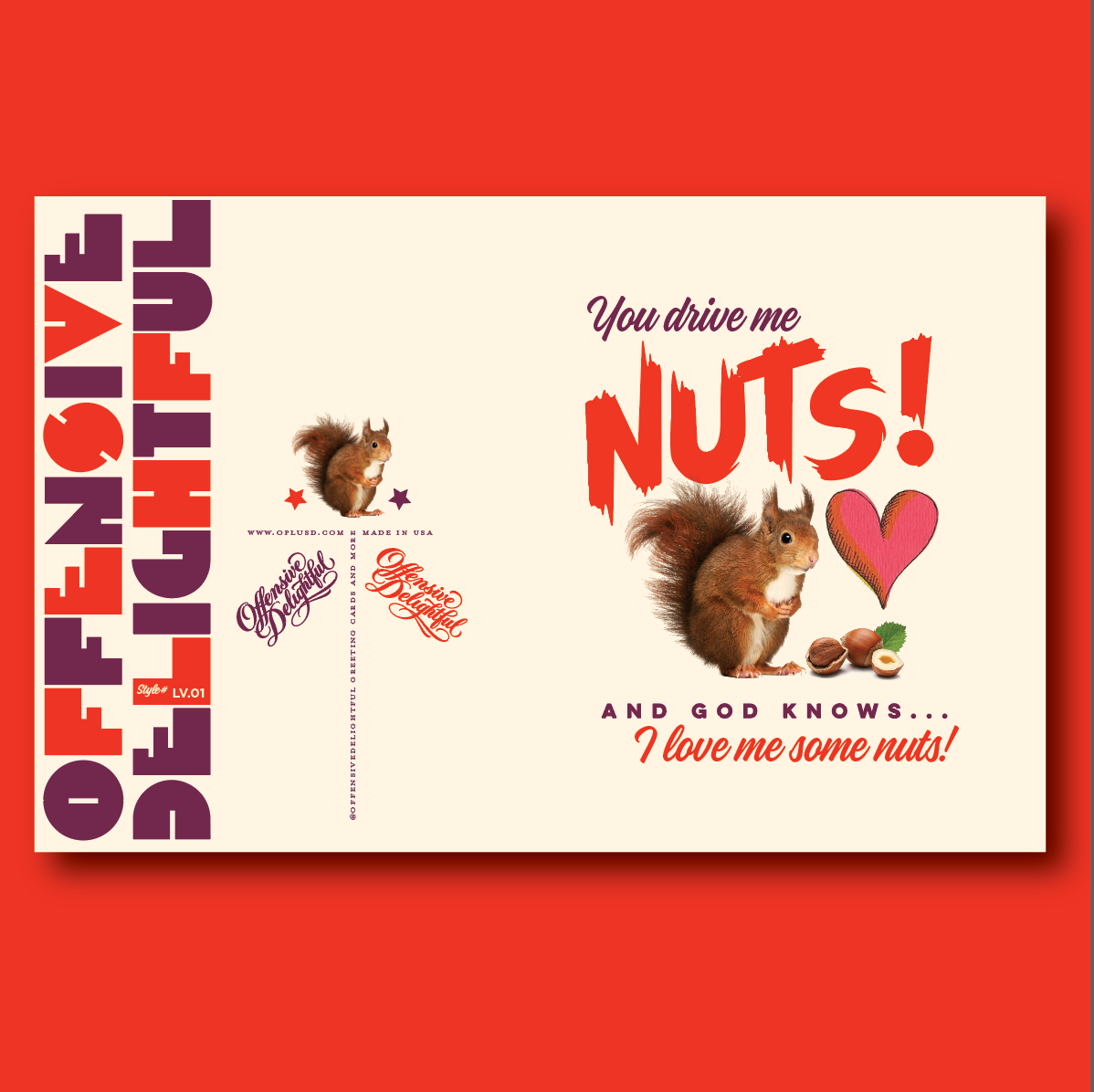 offensivedelightful - Wholesale Love Card - LOVE NUTS! love card1