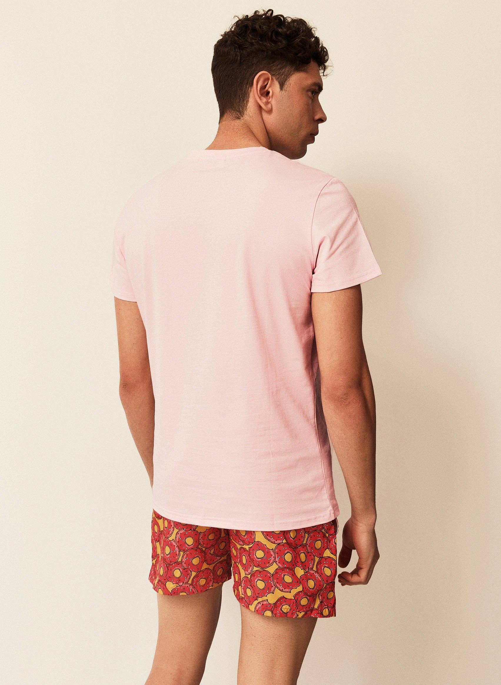 Double M – Engroshandel T-shirt – til mænd – Lyserød t-shirt2