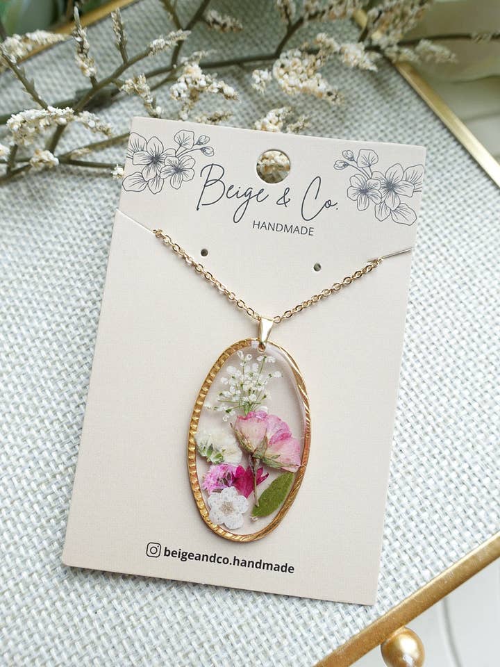 Rose Garden Necklace for wholesale by Beige & Co. Handmade