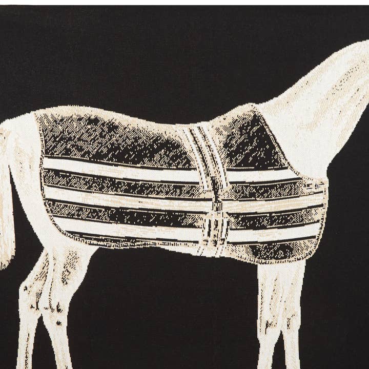 Couverture en tricot pour cheval pur-sang en noir Nero pour la vente par THOMASPAUL