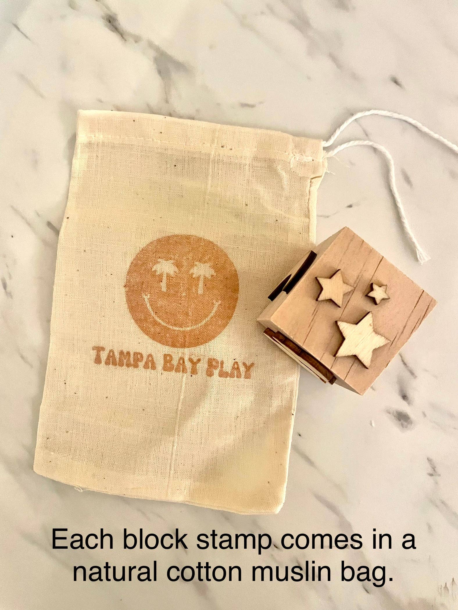 Tampa Bay Play - Wholesale Wood Toy - Kids - Wooden Play Dough Block Stamp3