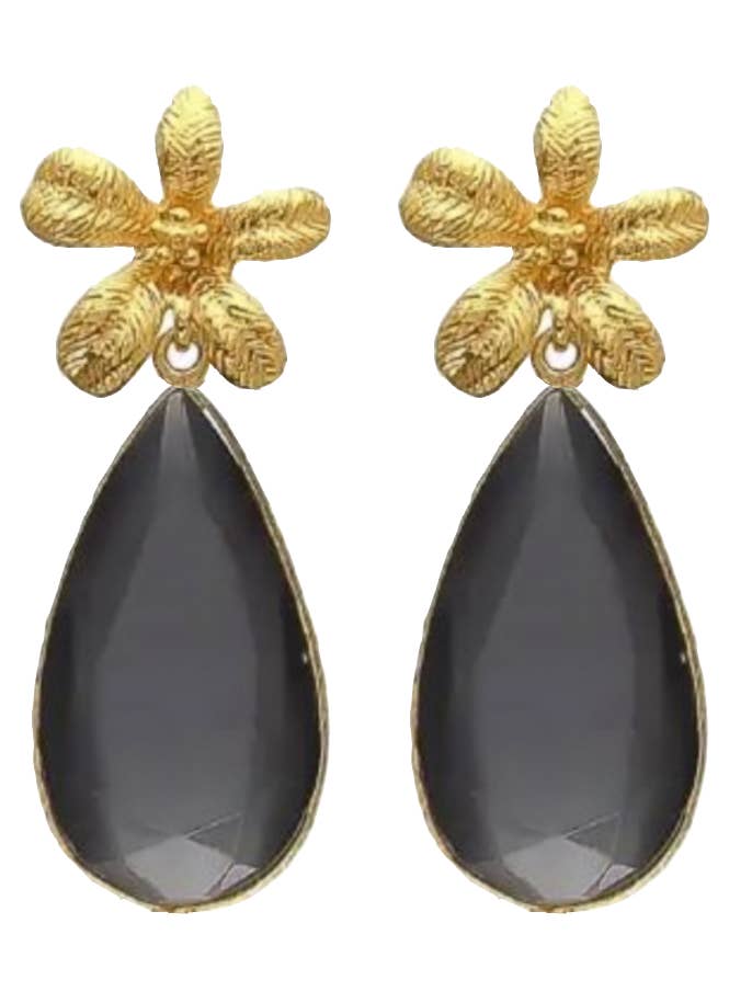 Amara Rauchquarz-Ohrringe für den Großhandel von www.decoletthelabel.com