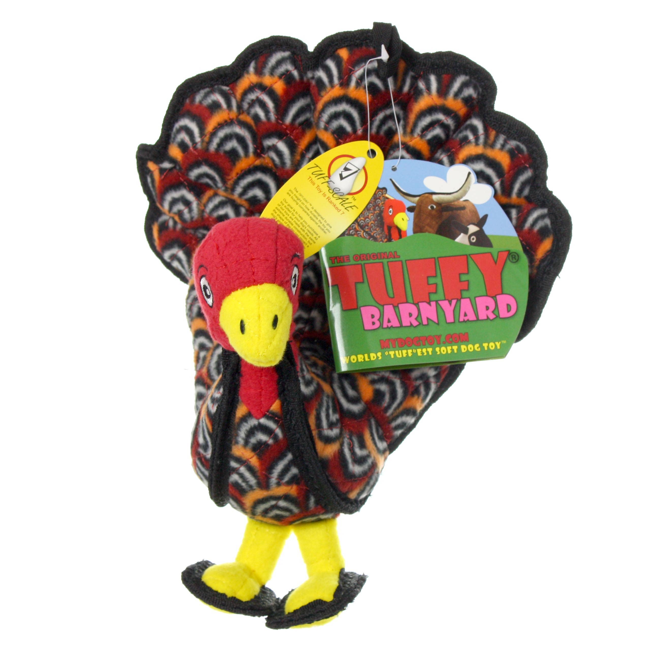 Tuffy Dog Toys - VIP Products - Wholesale Pet Squeaky Toy - Dog - Tuffy Jr Barnyard Turkey, Durable, Tough, Squeaky Dog Toy5