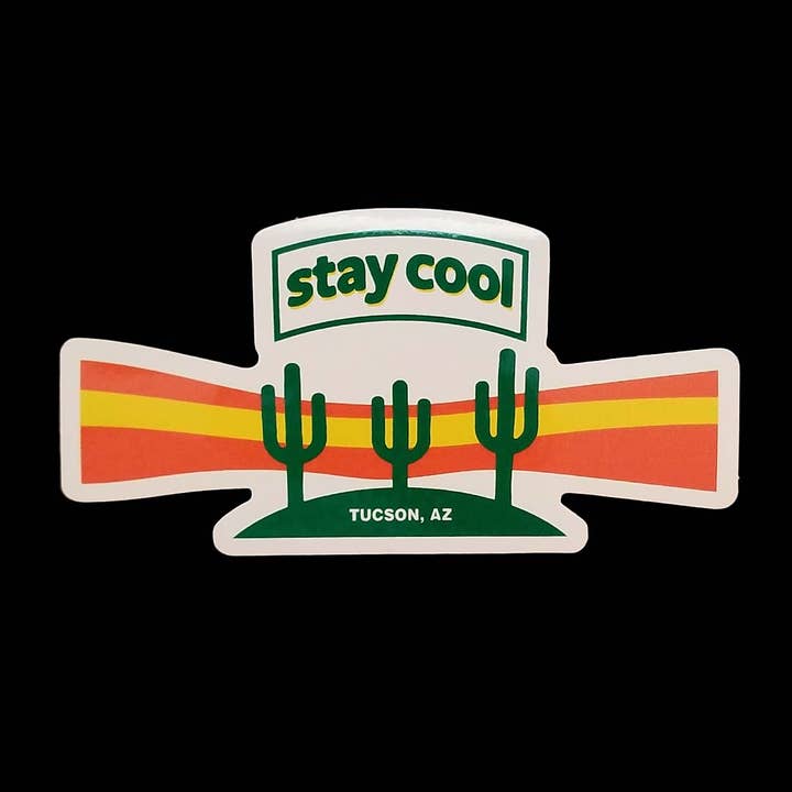 "Stay Cool" Sticker for wholesale by Tanline Printing