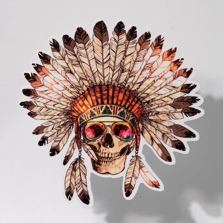 Adhesivo de calavera para tocados de verano para venta al por mayor de Real Sticky