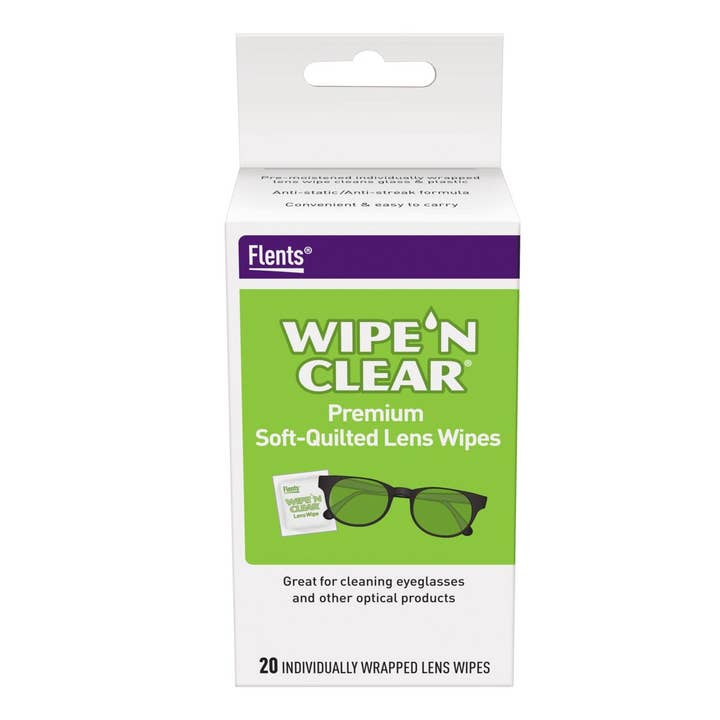 Apothecary Products LLC - Wholesale Lens Cleaner - Flents® Wipe 'n Clear® Premium Soft Quilted Lens Wipes