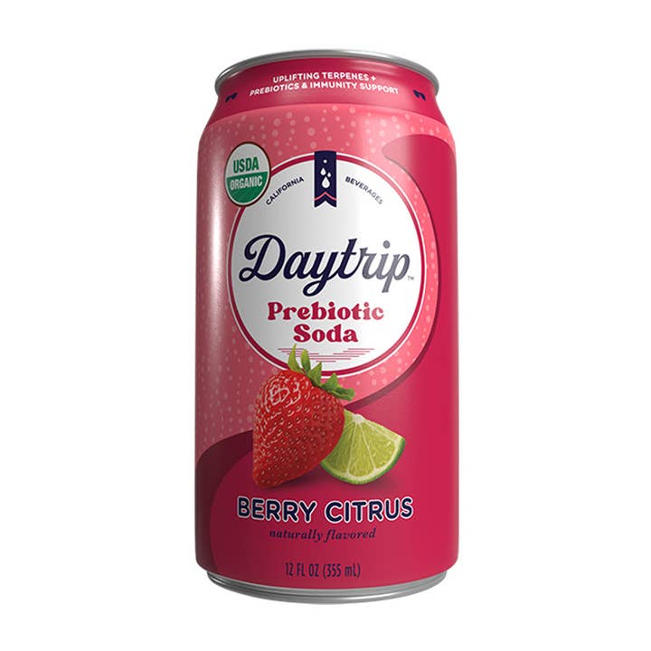 Daytrip – Großhandel Soda/kohlensäurehaltiges Getränk – Daytrip Berry Citrus Bio-Präbiotische Limonade