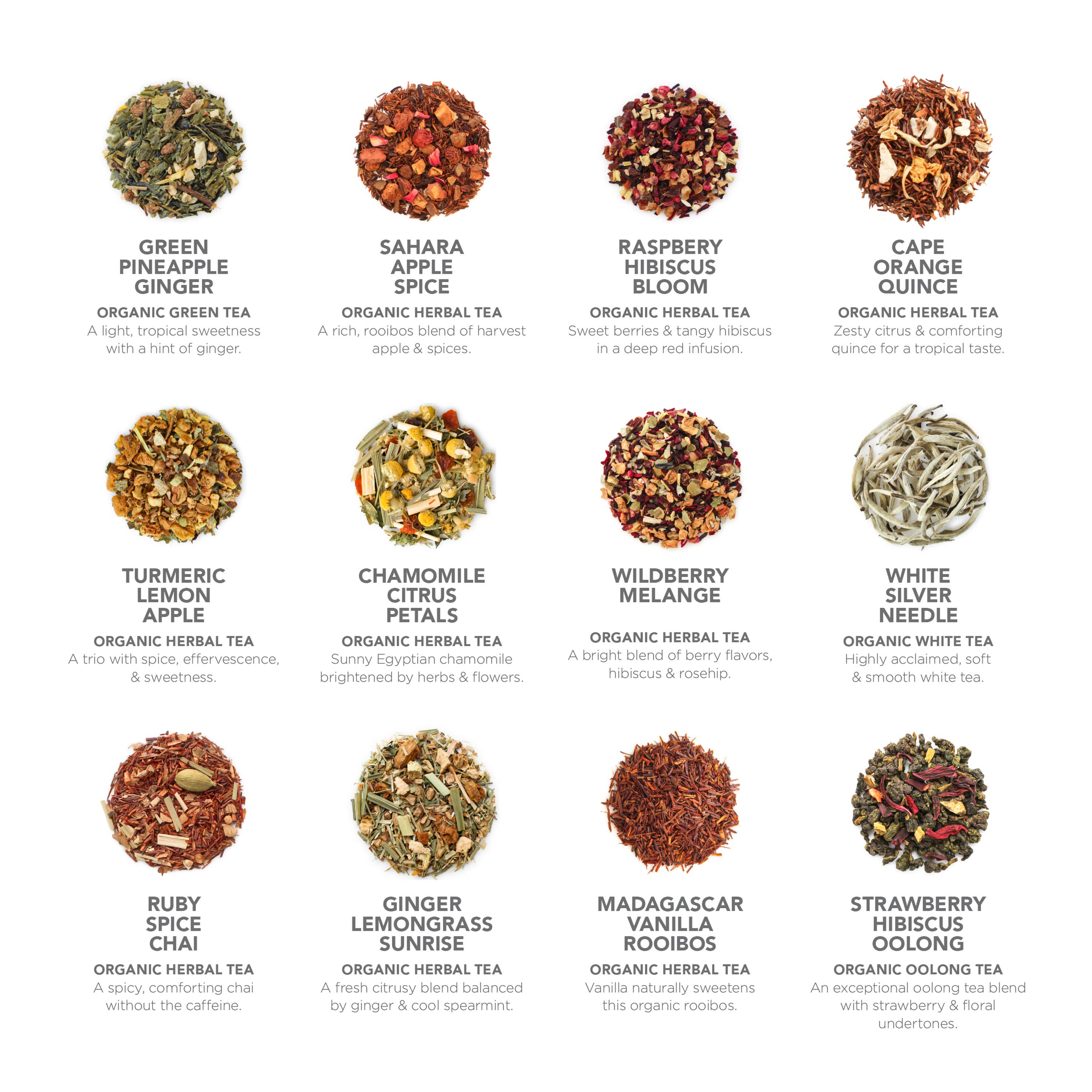 Teabloom - Wholesale Health/Detox Tea - Teabloom World Pyramid Tea Collection, 24 Organic Teas3