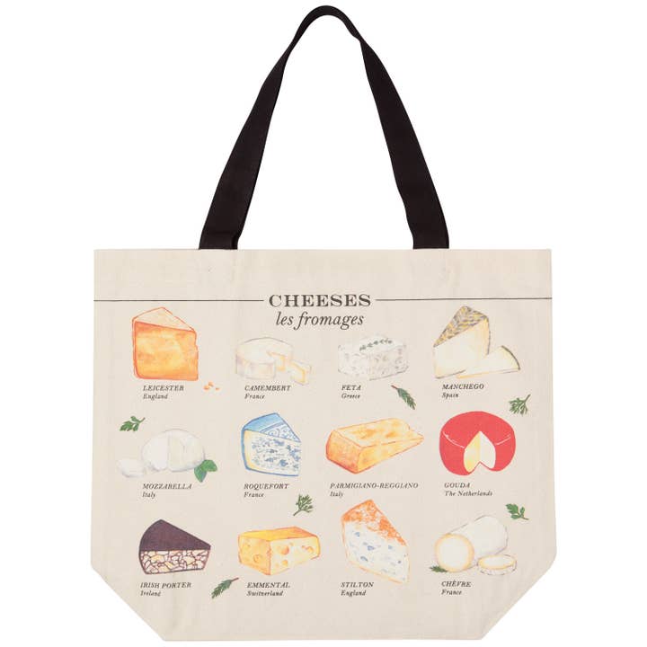 Now Designs by Danica - Wholesale Tote Bag - Women's - Les Fromages Tote Bag