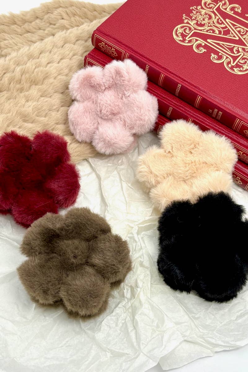 BYREN | ÉLINE L'ATELIER - Wholesale Hair Accessories Set - Women's - Faux fur hair clip YH205YJ4