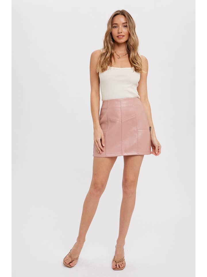 Bluivy - Wholesale Skirt - Women's - VEGAN LEATHER MINI SKIRT28