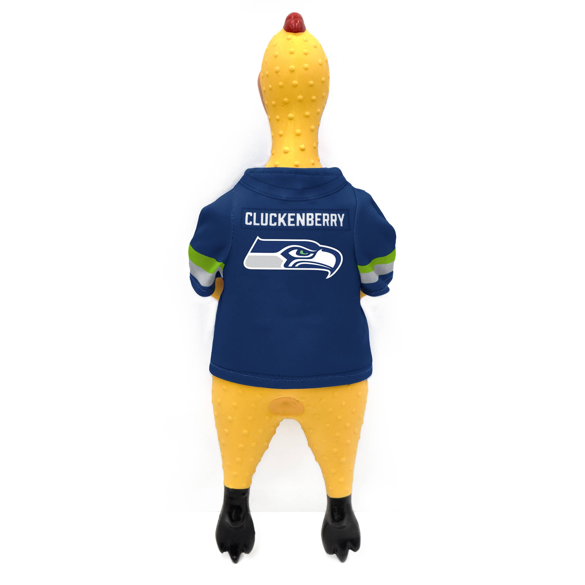 Little Earth Productions - Wholesale Pet Squeaky Toy - Dog - NFL Seattle Seahawks Rubber Chicken Pet Toy1