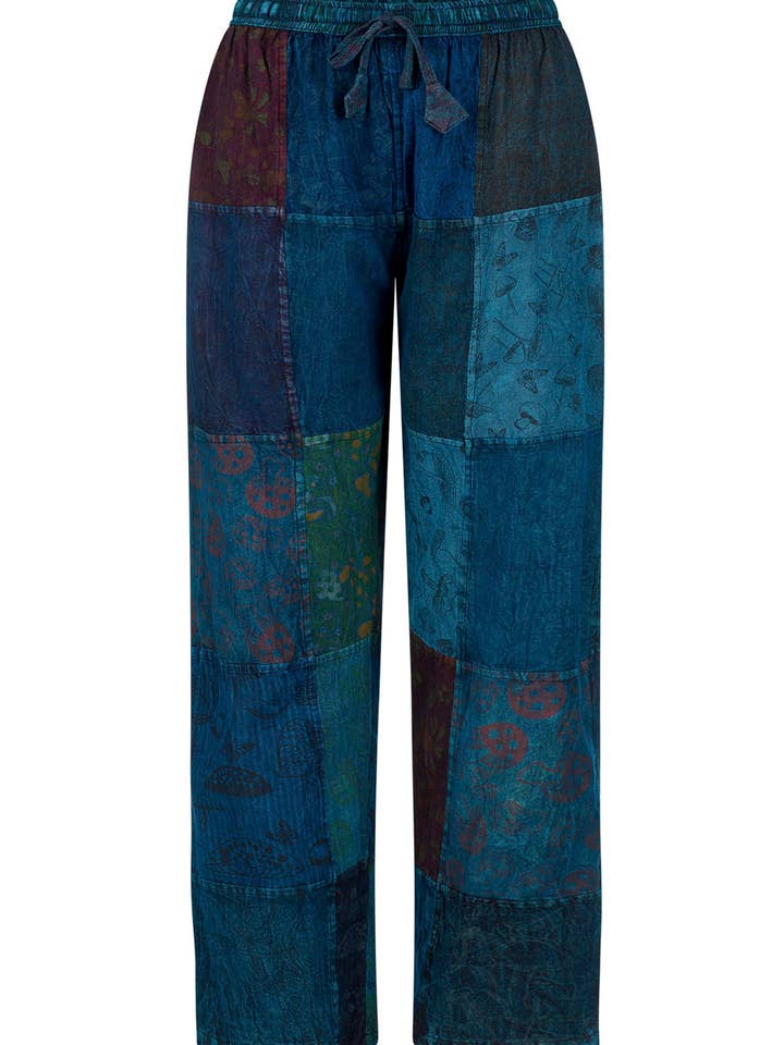 Pantalones de patchwork Namaste para venta al por mayor de Wicked Dragon Clothing