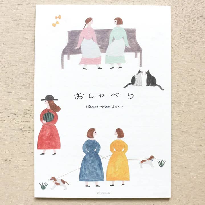 Conjunto de Presente de Papelaria com Gravata – Papel de Carta Japonês Fofo por atacado de 「FUNJI」In Japan