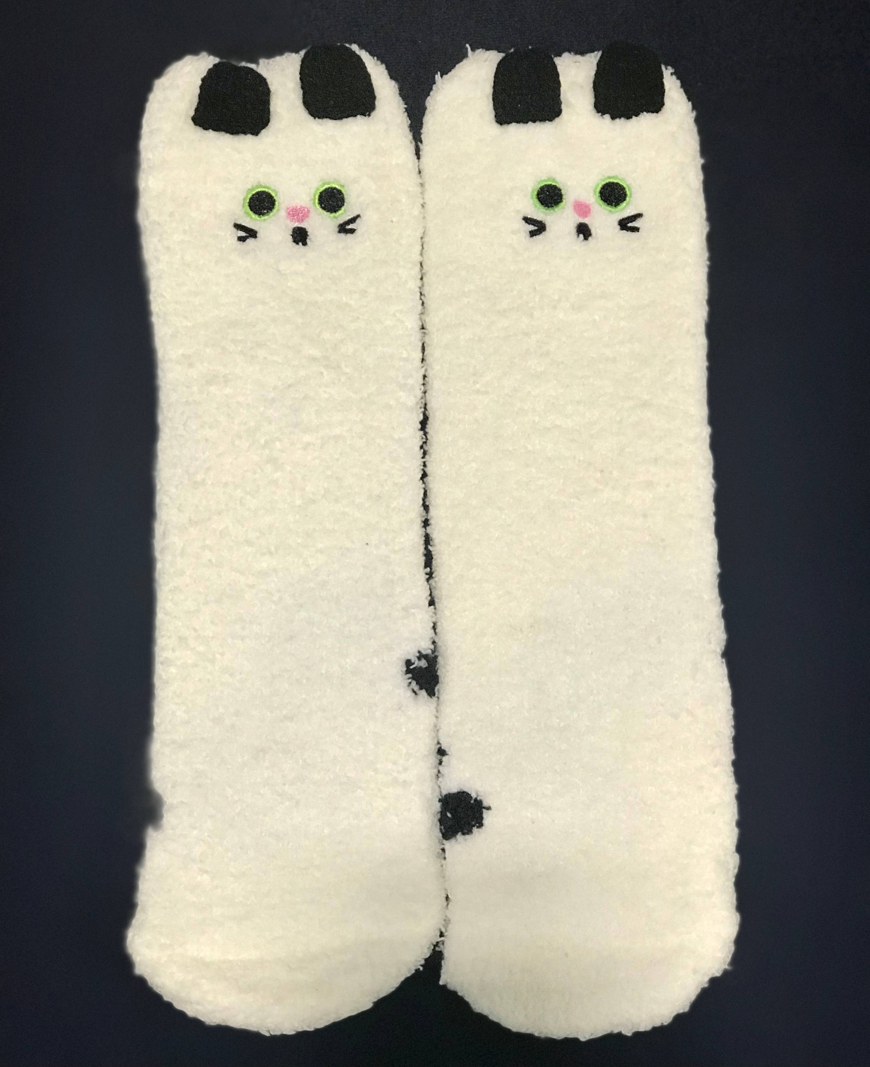 Socks In A Box - Vente Chaussettes – unisexe - Chaussettes chaton blanc avec pattes dans une boîte2
