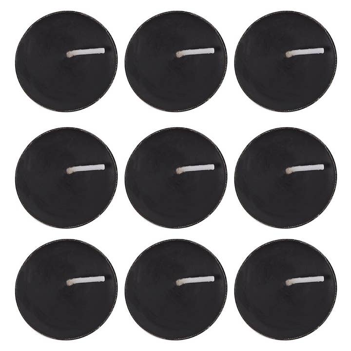 Something Different Wholesale - Wholesale Tea Light Candles - Pack of 9 Opium Scented Black Tealights