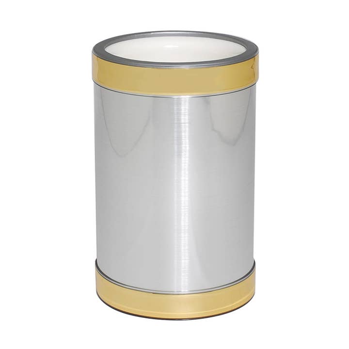 Geborsteld zilveren wijnkoeler voor wholesale door MR. ICE BUCKET, LLC.