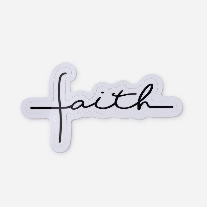 Elevated Faith - Wholesale Sticker - Cursive Faith Sticker