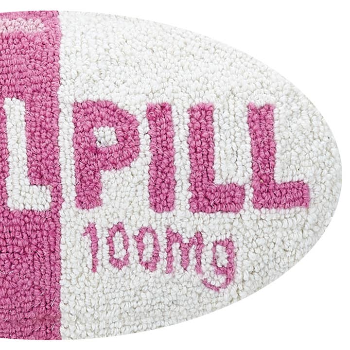 Peking Handicraft - Wholesale Throw/Decorative Pillow - Chill Pill Hot Pink Hook Pillow