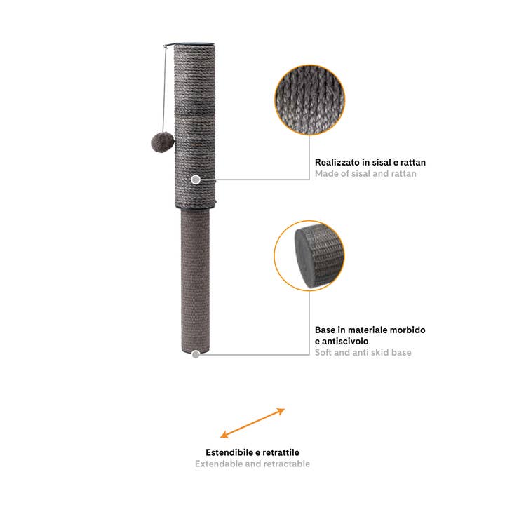 United Pets - Wholesale Pet Scratcher - Cat - Extendable table scratcher with non-slip base6