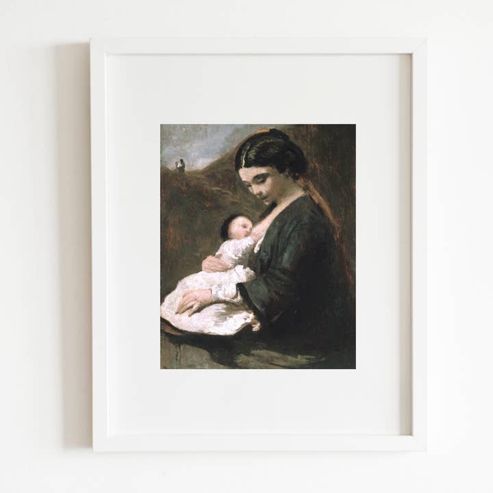 Sea to Skye - Wholesale Art Print - Mother and Child Antique Art Print4