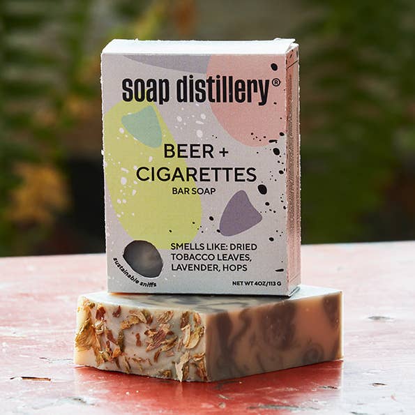 Soap Distillery - Wholesale Bar Soap - Beer + Cigarettes Bar Soap0